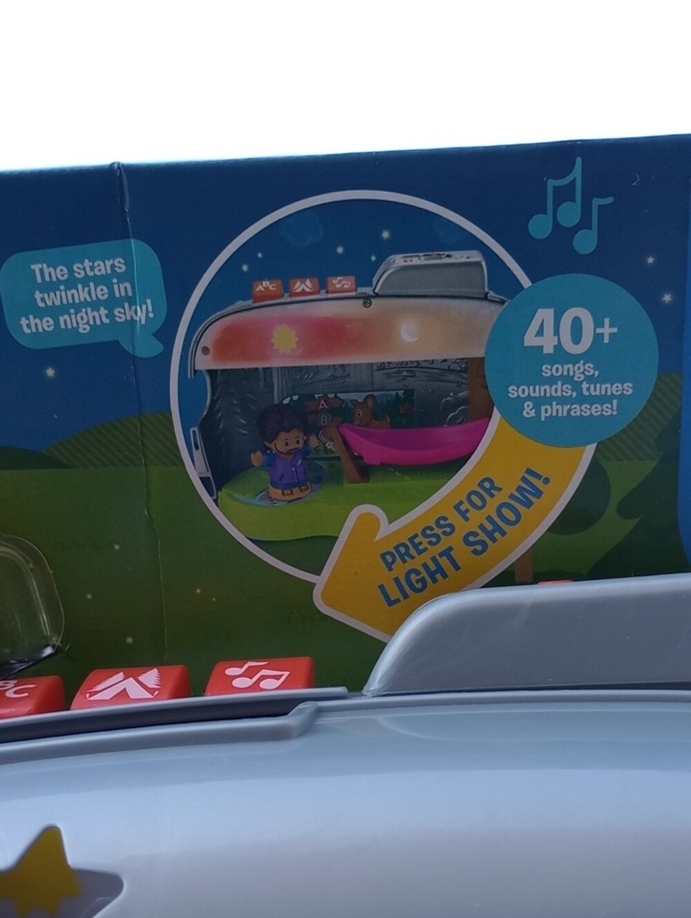 Fisher-Price Little People Light-Up Learning Camper - Blue, Silver & Red - Picture 12 of 15